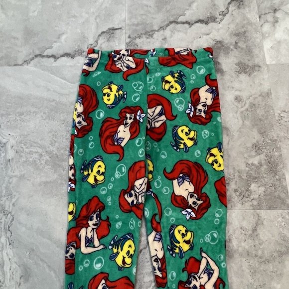 Disney Ariel Little Mermaid Fluffy Jogger Pajamas Size Xsmall XS - Picture 3 of 6